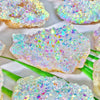 Raw Aura White Agate Crystal