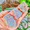 Raw Aura White Agate Crystal