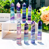 100% Natural Colored Fluorite Crystal Wand