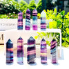 100% Natural Colored Fluorite Crystal Wand