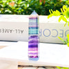 100% Natural Colored Fluorite Crystal Wand