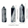 Natural Black Agate Crystal Tower