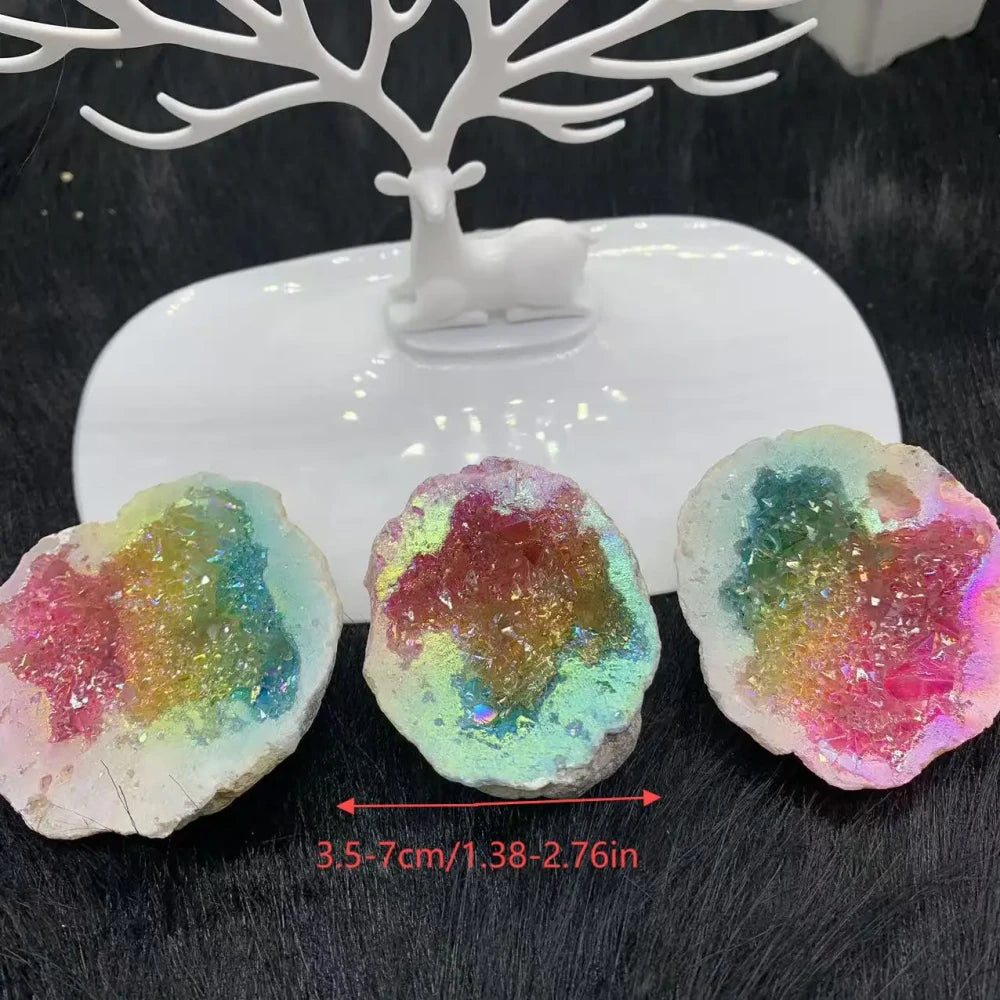 Natural Rainbow Crystal Geode
