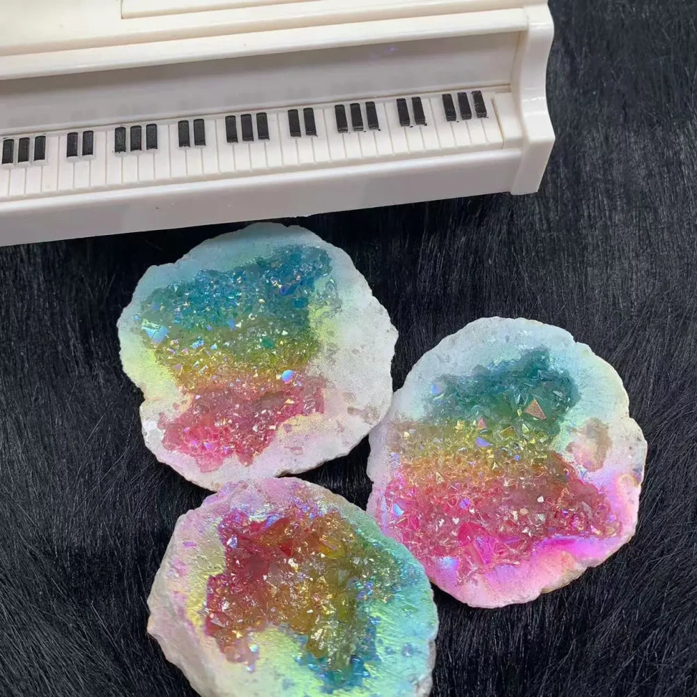 Natural Rainbow Crystal Geode