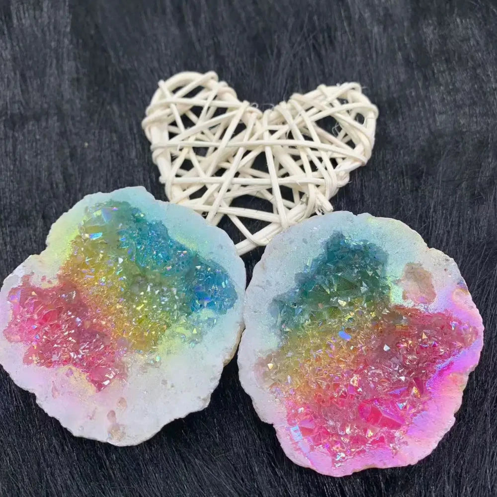 Natural Rainbow Crystal Geode