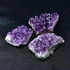 2 Piece Raw Amethyst Crystal Cluster Set