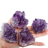 2 Piece Raw Amethyst Crystal Cluster Set