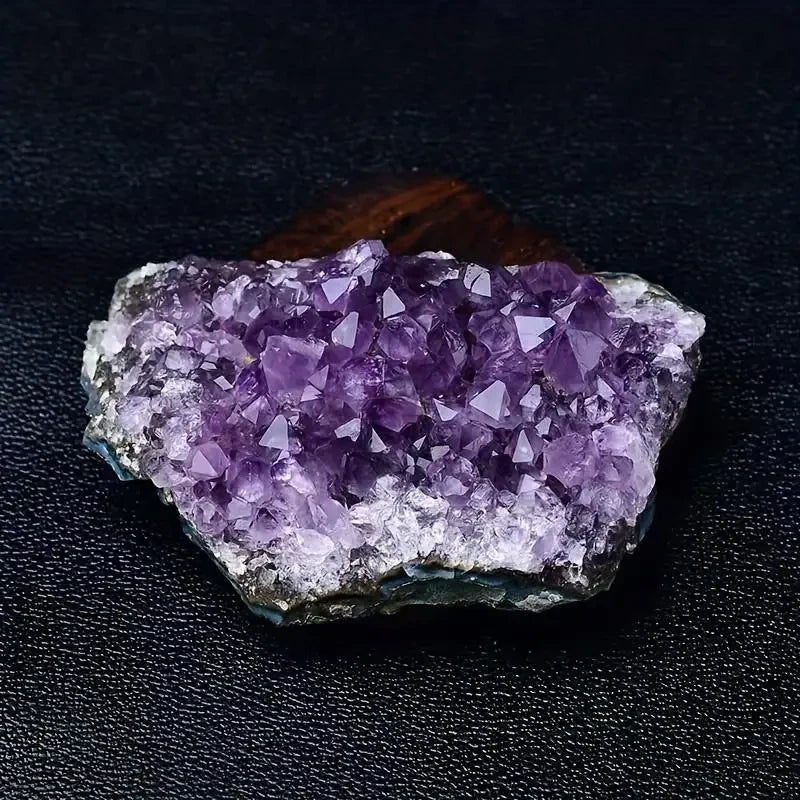 2 Piece Raw Amethyst Crystal Cluster Set