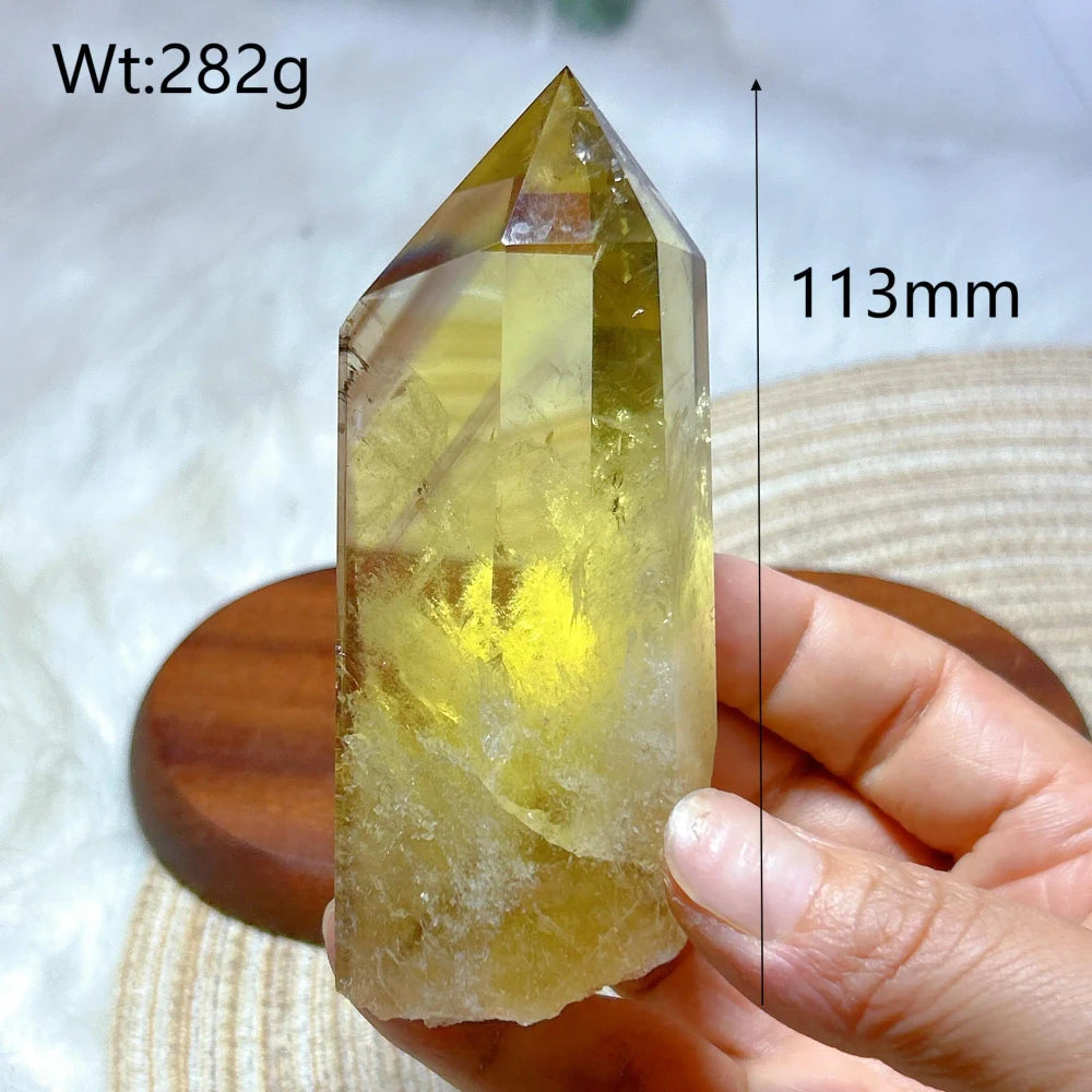 Raw Citrine Crystal Quartz Tower