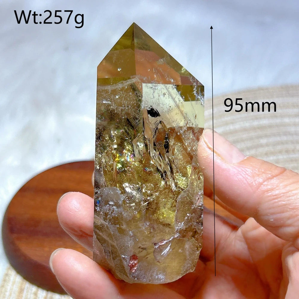 Raw Citrine Crystal Quartz Tower