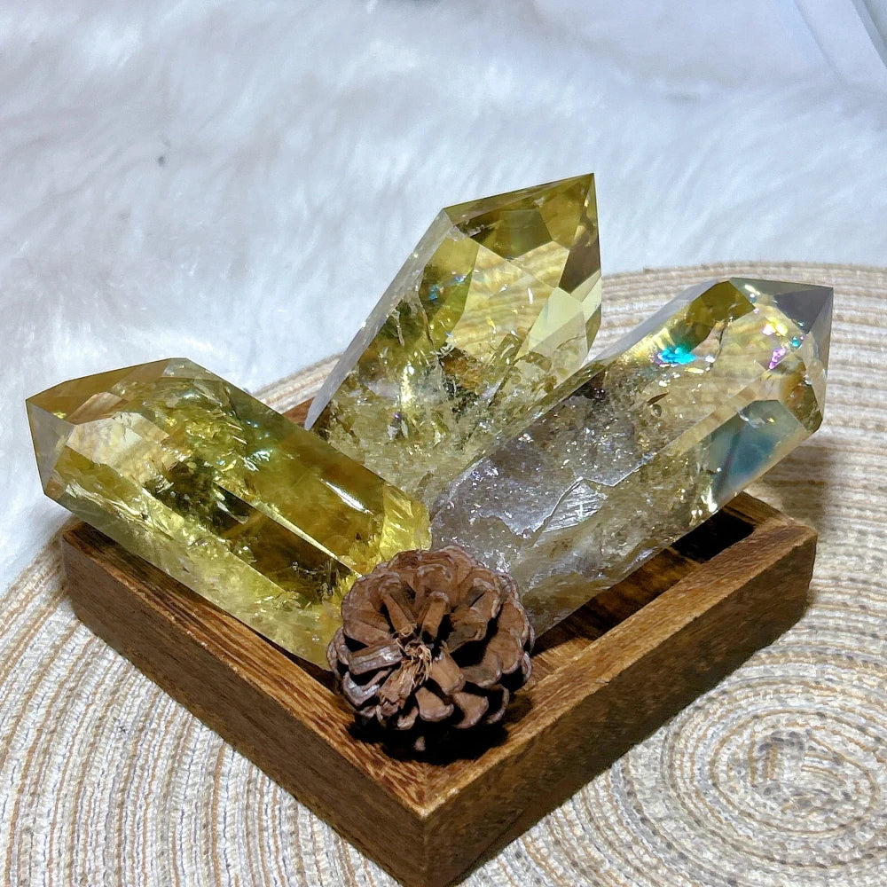 Raw Citrine Crystal Quartz Tower