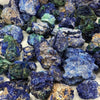 Natural Geode Crystal Azurite Malachite Mineral Specimen Stone