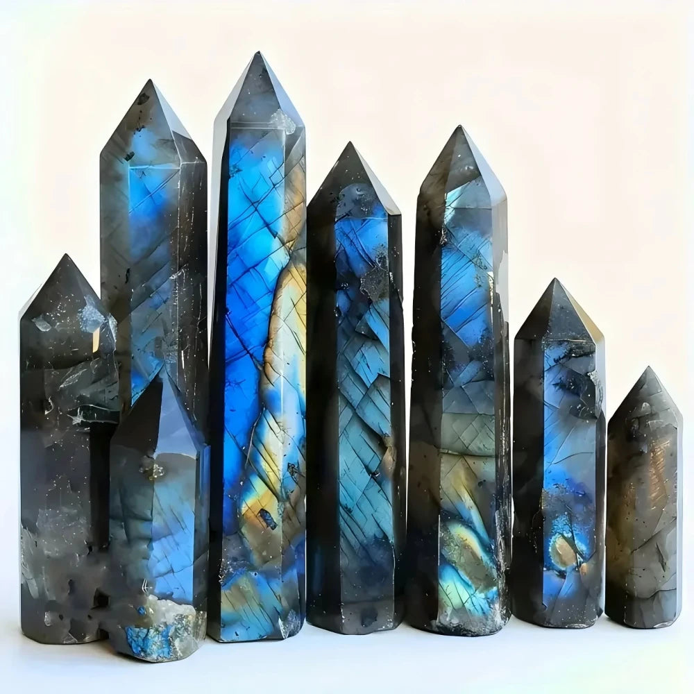 Natural Labradorite Crystal Point