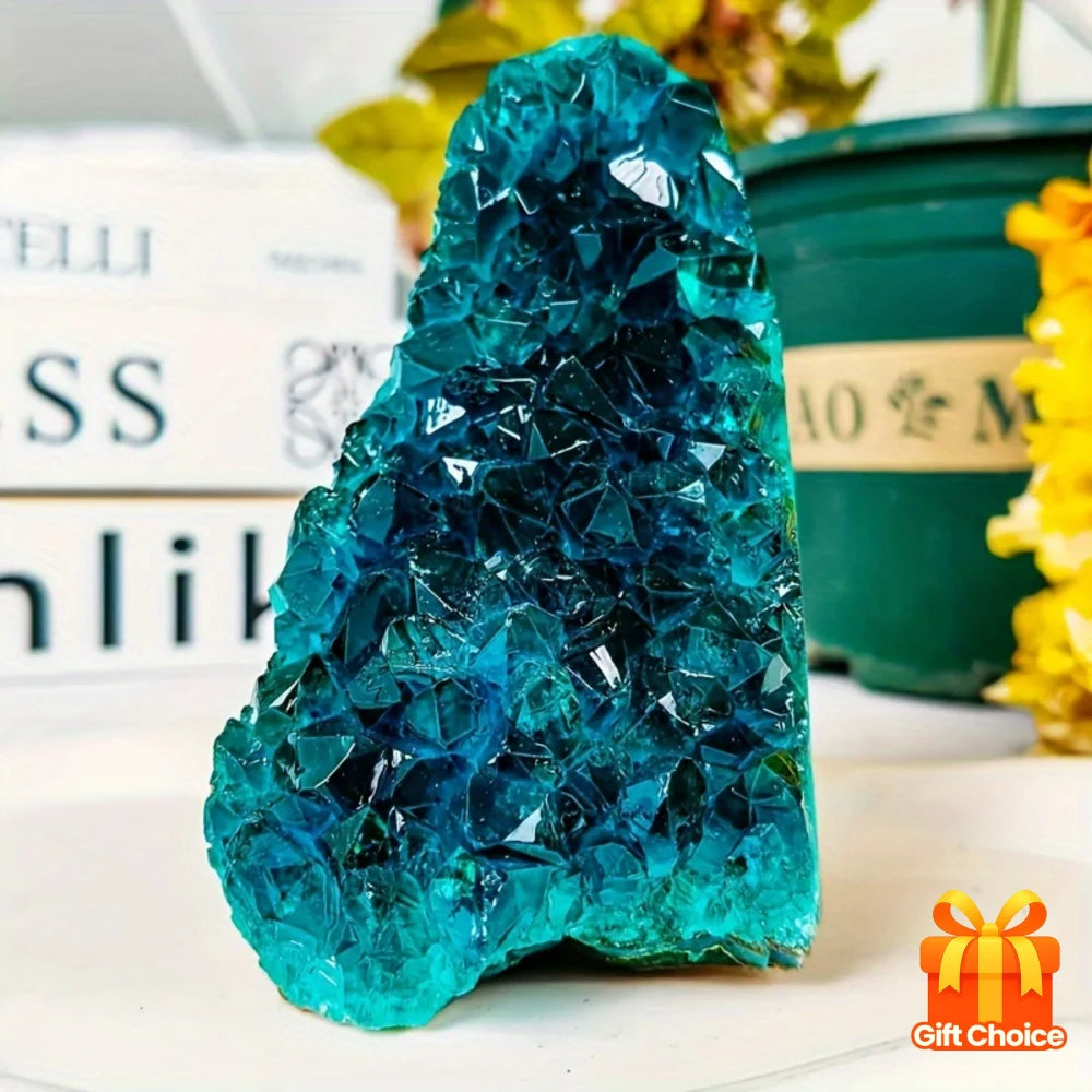 Bohemian Blue Crystal Cluster
