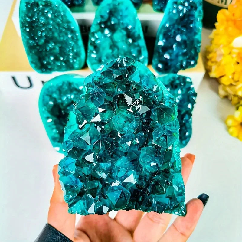 Bohemian Blue Crystal Cluster