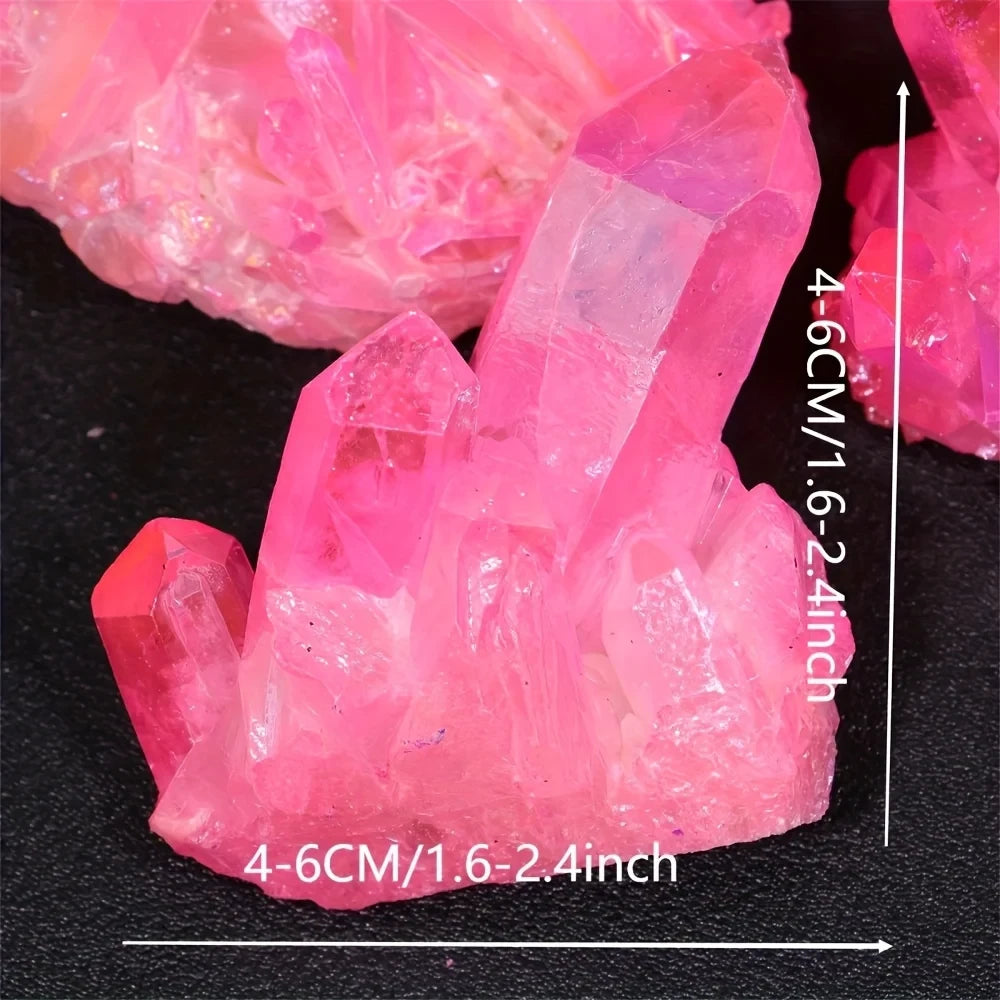 Halo Rose Quartz Crystal Cluster