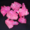 Halo Rose Quartz Crystal Cluster