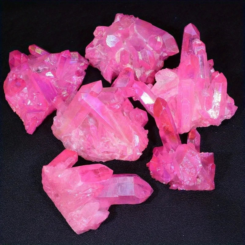 Halo Rose Quartz Crystal Cluster