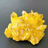 Rough Yellow Mineral Quartz Crystal Cluster