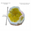 Natural Yellow Agate Crystal Cave Mineral Specimen
