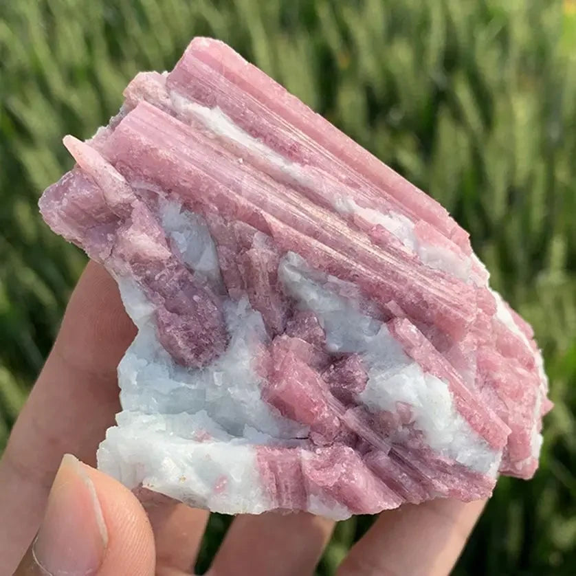 Rough Pink Tourmaline Crystal Stone - RARE!
