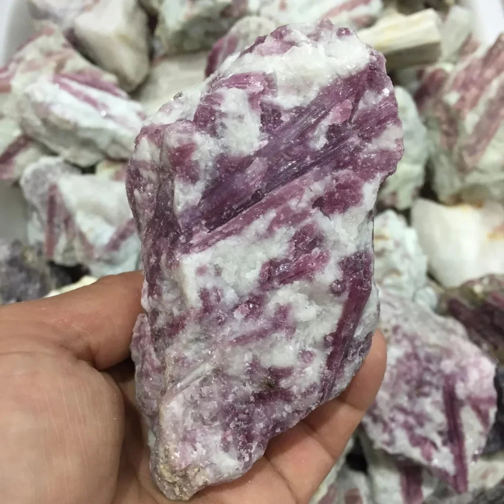 Rough Pink Tourmaline Crystal Stone - RARE!