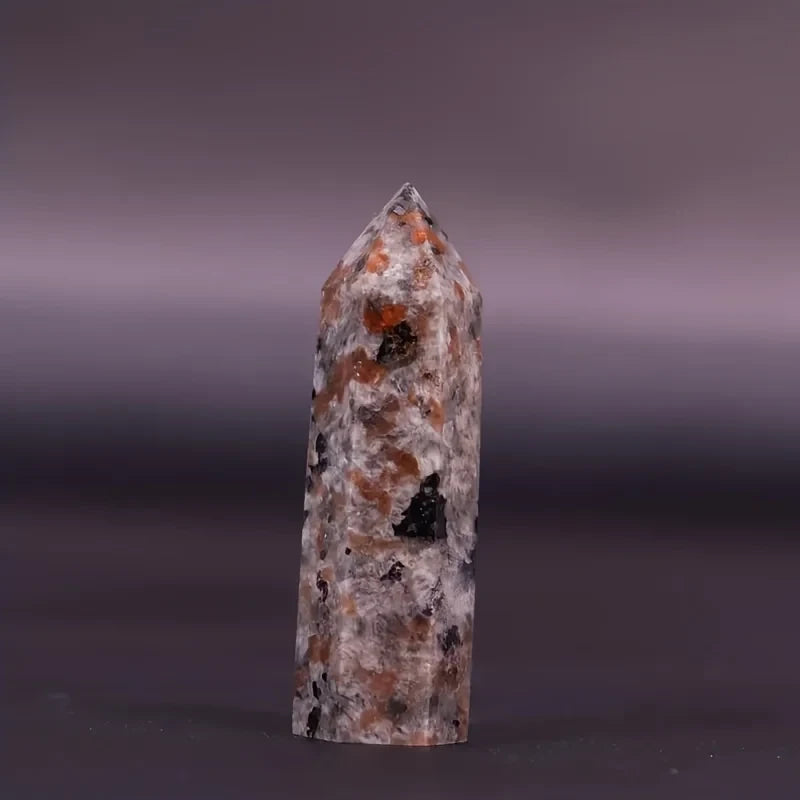 Natural Yooperlite Flame Raw Stone Column Crystal