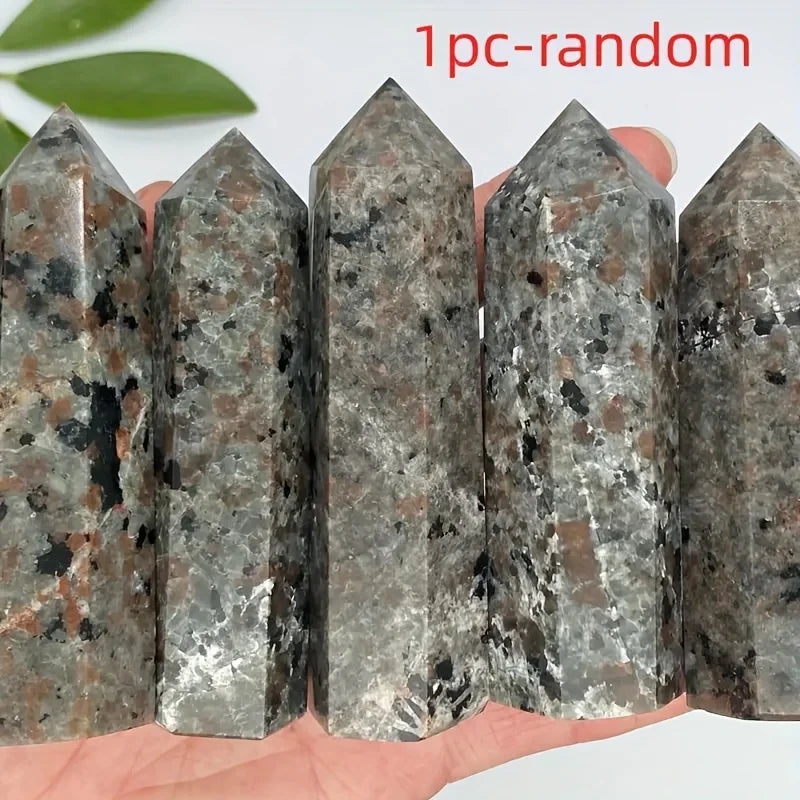 Natural Yooperlite Flame Raw Stone Column Crystal