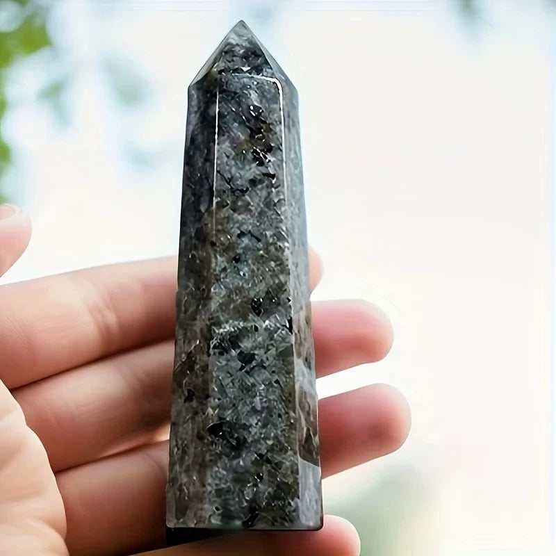 Natural Yooperlite Flame Raw Stone Column Crystal