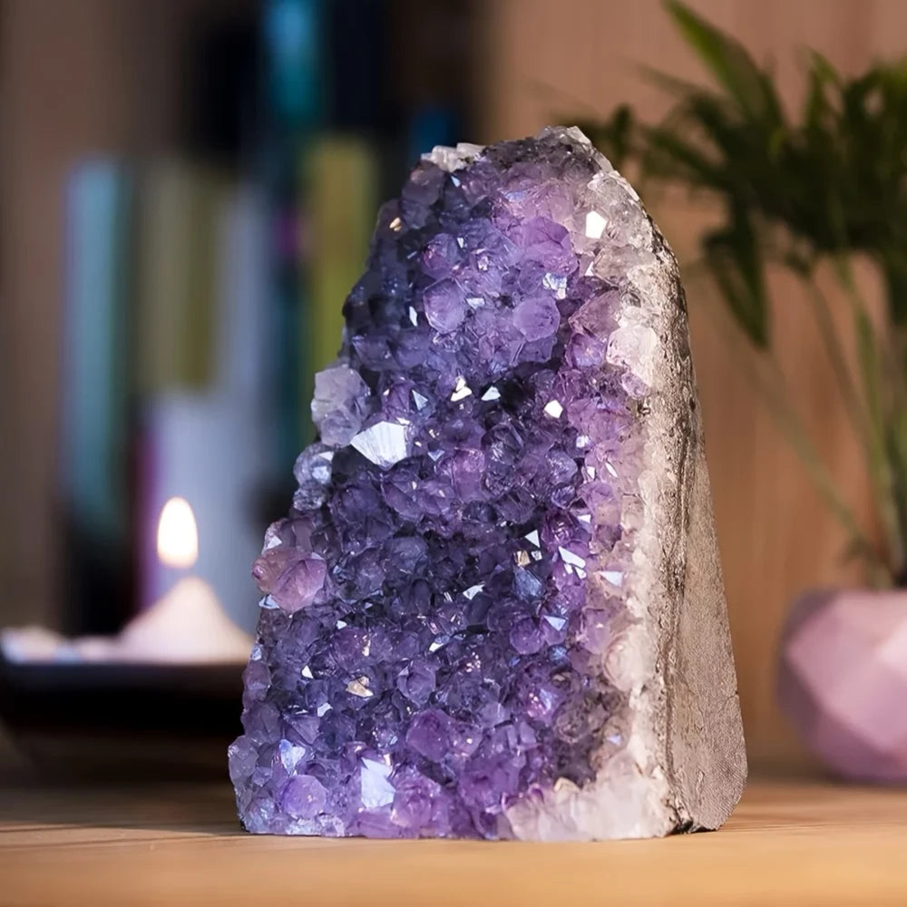 Natural Amethyst Rough Stone Crystal Cluster