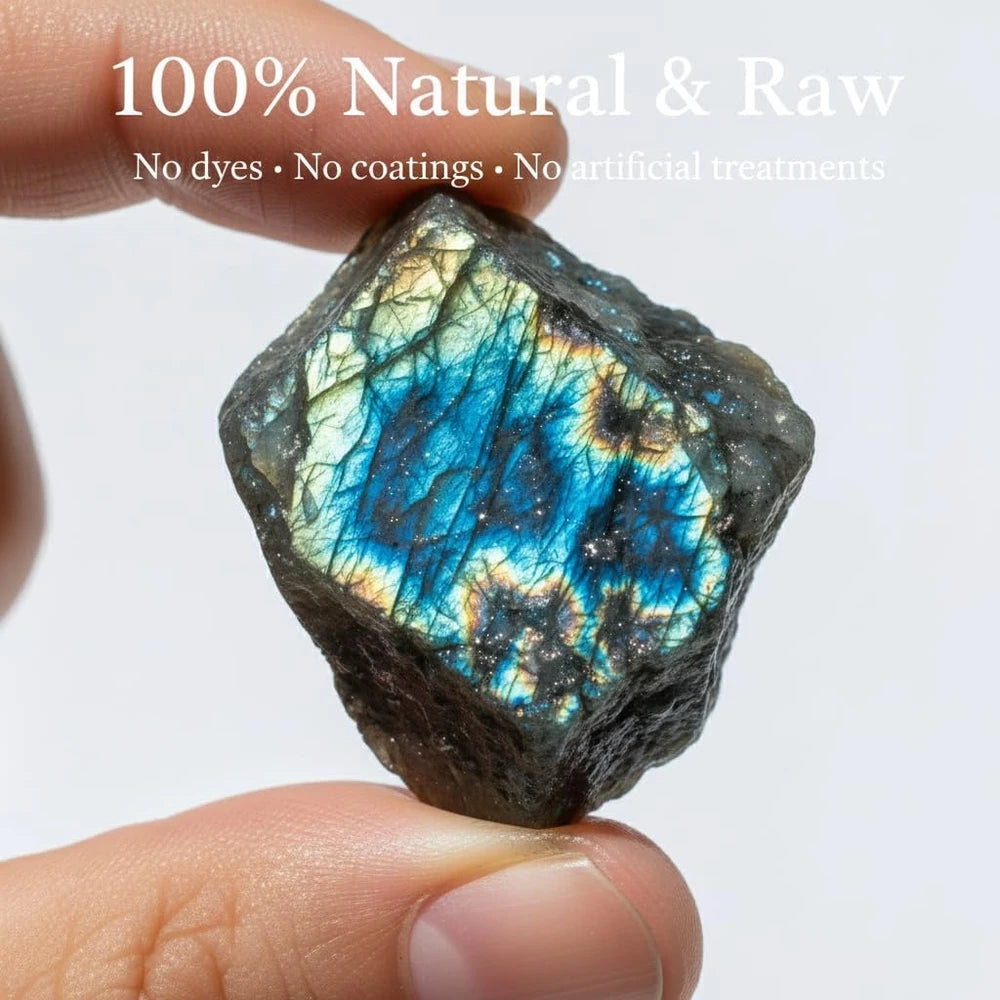 Large 1.25"-2" Raw Labradorite Meditation Crystal