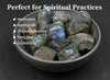 Large 1.25"-2" Raw Labradorite Meditation Crystal