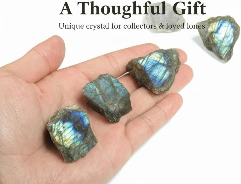Large 1.25"-2" Raw Labradorite Meditation Crystal