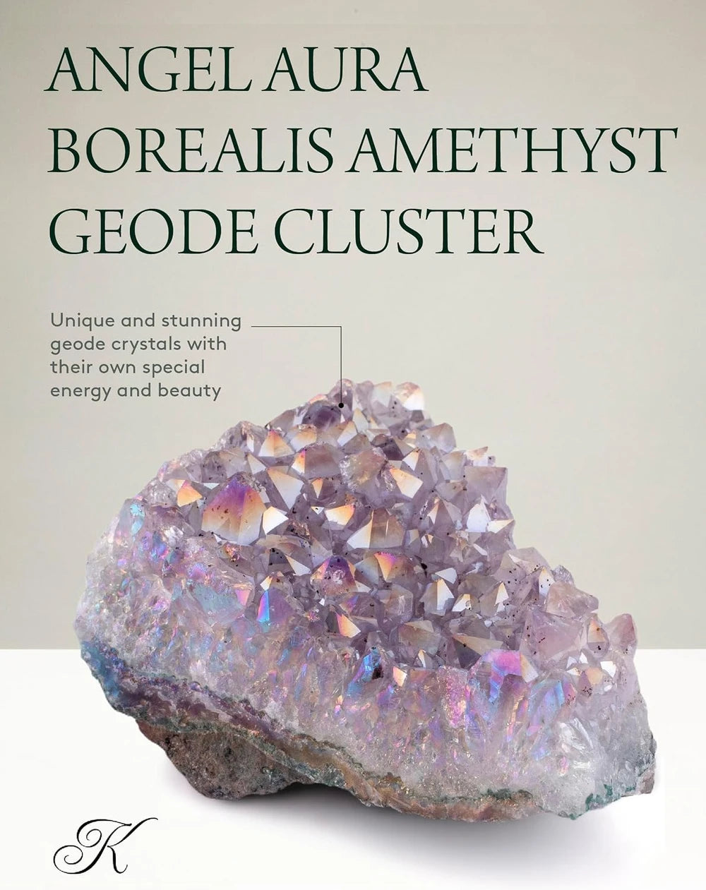 Angel Aura Amethyst Geode Crystal