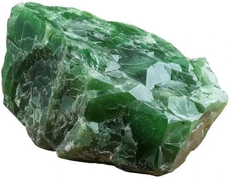 Large 1.25"-2" Raw Green Jade Crystal Stone