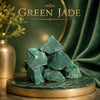 Large 1.25"-2" Raw Green Jade Crystal Stone