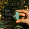 Large 1.25"-2" Raw Green Jade Crystal Stone