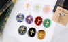 Engraved Lapis Lazuli Cross Worry Stone