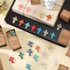 Christian Engraved Crystal Cross Set