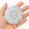 Selenite Crystal 3" Engraved Charging Plate