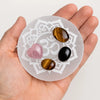 Selenite Crystal 3" Engraved Charging Plate