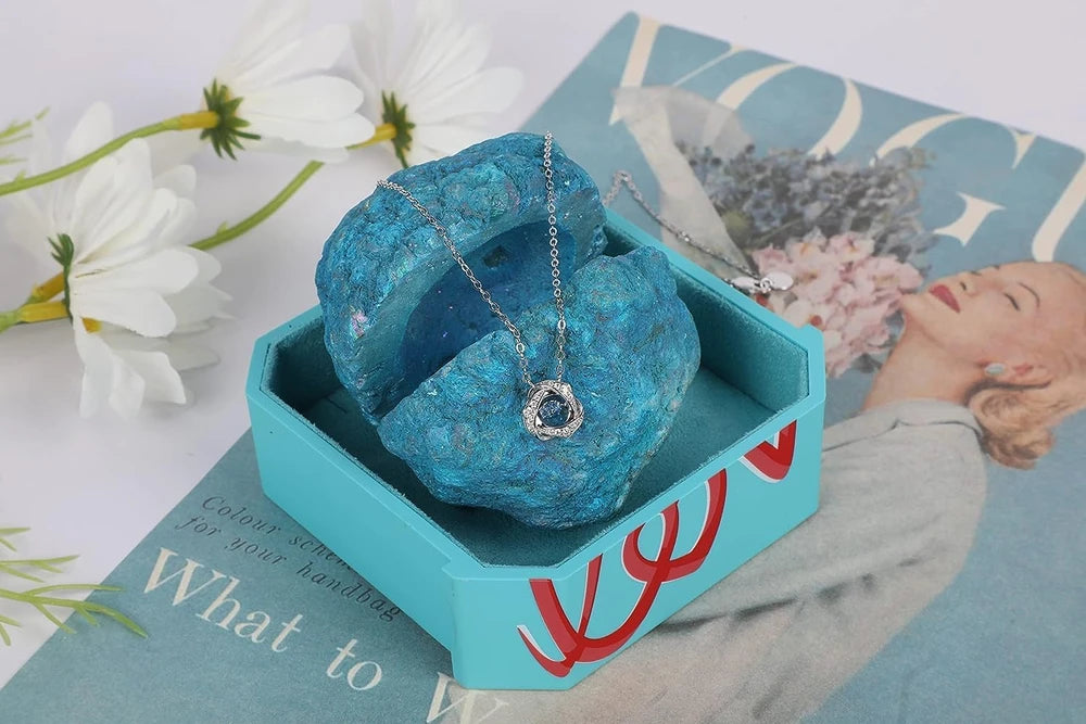 Blue Stone Ring Box for Proposal
