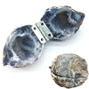 Natural Crystal Geode Rough Quartz Ring Box for Proposal
