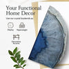 Natural Blue Agate Crystal Geode Bookends