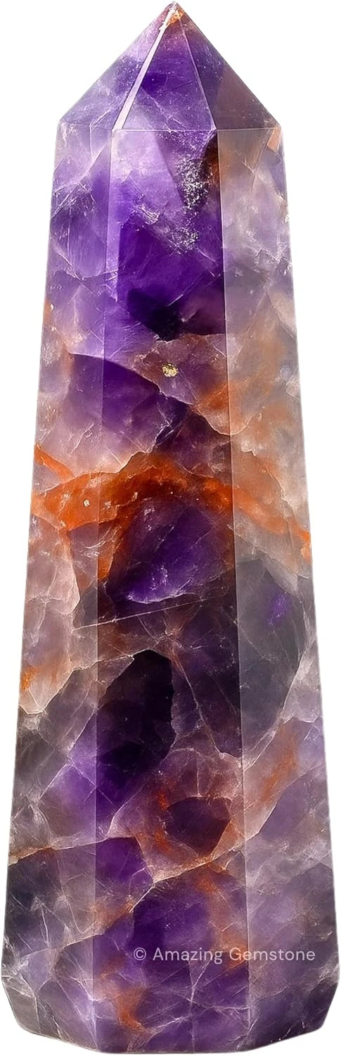 Amethyst Chevron Crystal Tower