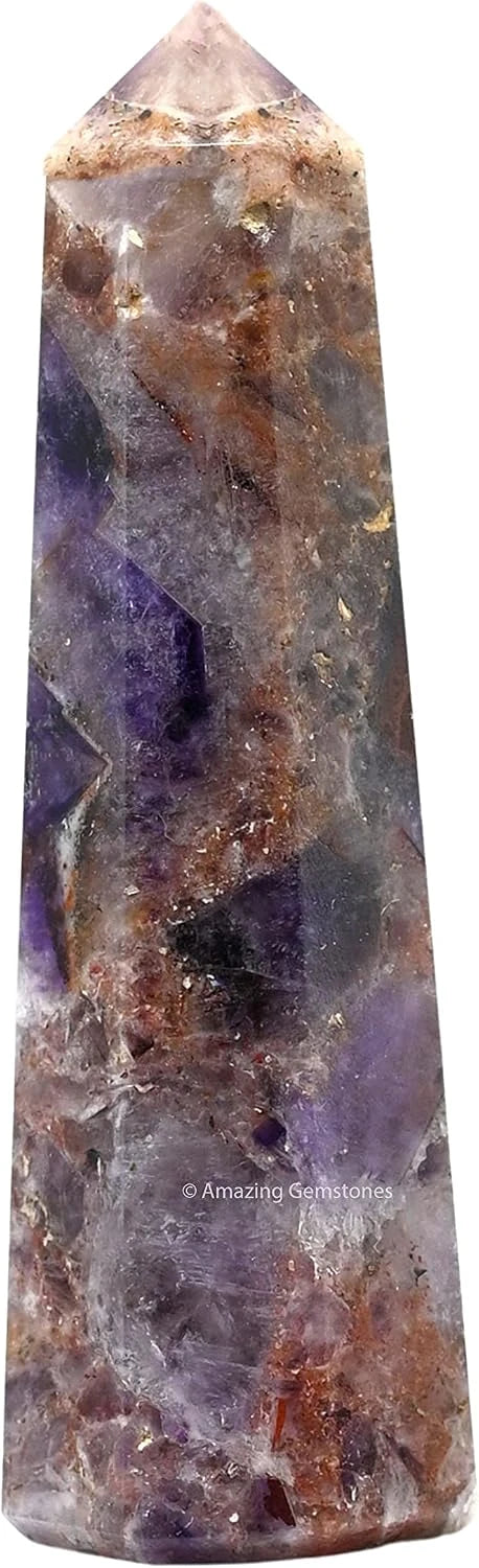 Amethyst Chevron Crystal Tower