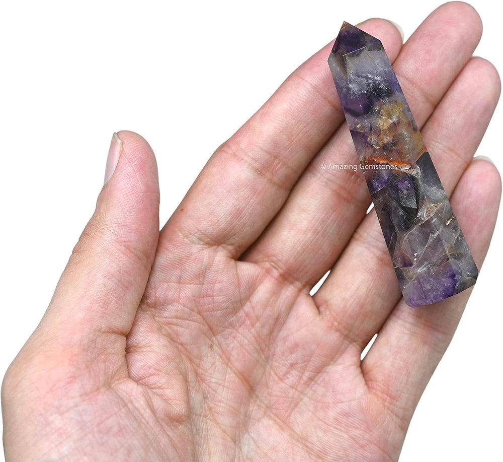 Amethyst Chevron Crystal Tower