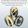 Large 45-50mm Black Onyx Crystal Palm Stone