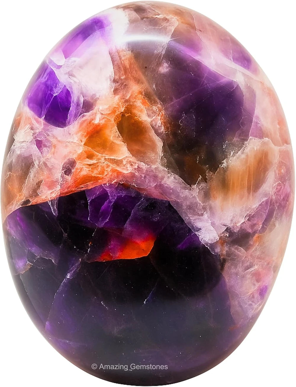 Large 45-50mm Dreamy Amethyst Crystal Palm Stone