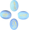 Engraved Opalite Crystal Reiki Stones